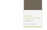 Ethics & Communication in the Field
