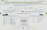 Kwd Webranking Italy 2013: The research in numbers - Infographic (in Italian)