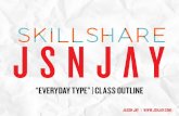 Everyday Type | JSNJAY | Skillshare