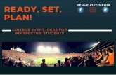 Ready, set, plan! College Event Ideas for Prospective Students & Families