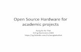 Open source hardware for academic projects