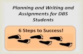 Planning and writing assignments (business example)