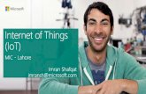 Microsoft's view of the Internet of Things (IoT) by Imran Shafqat