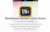 Blackboard Mobile Learn Basics