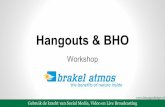 Hangouts & BHO workshop voor Brakel Atmos