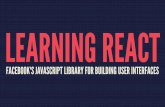 Learning React: Facebook's Javascript Library For Building User Interfaces
