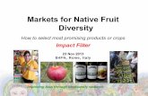 Markets for Native Fruit Diversity - Impact filter
