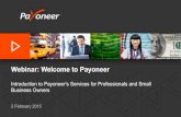 Welcome to payoneer webinar (Asia Pacific)