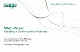 Web Wise: Creating A Donor-Centric Web Site