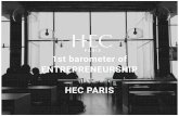 First barometer of entrepreneurship at HEC Paris