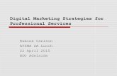 Digital marketing strategies for professional services