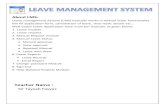 Leave Management System Documentation