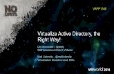 VMworld 2014: Virtualize Active Directory, the Right Way!