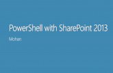 Power Shell and Sharepoint 2013
