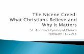 The Nicene Creed Class #4