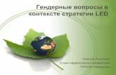 Gender Issues in the Context of Low Emissions Development Strategies - Russian version