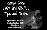 Google Site Easy and Simple Tips and Tricks