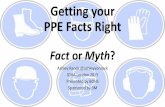 Know your facts. ppe myths and facts @ashleyvonrock