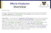 Micro features overview and comparison