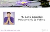 My Long Distance Relationship Is Failing