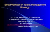 Best practices in talent management strategy