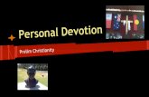 Christianity Personal Devotion SOR1