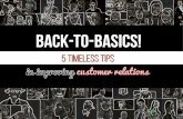 [Call Center Outsourcing Services] Back-to-Basics 5 Timeless Tips in Improving Customer Relations