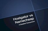 Hostgator vs namecheap
