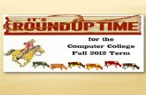 Computer College Fall roundup 2013
