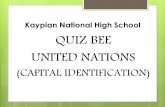 Kaypian national high school- Quiz Bee