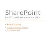 Share point governance webinar 3   real world scenarios (ron charity) - draft 3102013