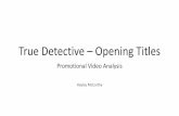 True Detective – Opening Titles Analysis