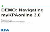 DEMO: Navigating myKPAonline 3.0