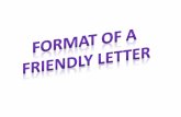 2  format of a friendly letter