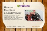 !0 Tips For Lawnmower Maintenence