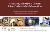 Food safety and informal markets: Animal products in sub-Saharan Africa