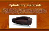 Upholstery materials