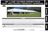 40 x 120 Pole Tent Installation Instructions