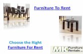 Furniture to rent