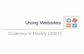 Using websites (Dudeney and Hockly)