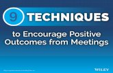 9 Techniques to Encourage Positive Meeting Outcomes