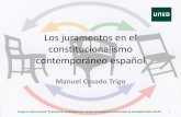 Manuel Casado Trigo. Los juramentos en el constitucionalismo contemporáneo español.