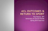 Inservice_Postrel_ACL Outcomes & Return to Sport