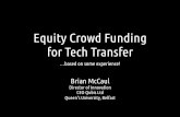 Equity Crowdfunding for Tech Transfer - Dublin December 14