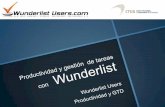 Productividad y gestión de tareas con Wunderlist