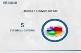 Market Segmentation - Five Essential Criteria