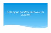 SMS setup for CiviCRM