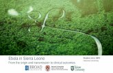 Ebola in Sierra Leon: From the origin and transmission to clinical outcomes