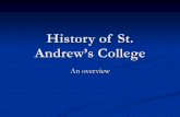 History of St Andrew' College