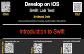 Introduction to Swift (tutorial)